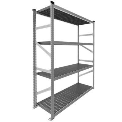 Regał półkowy z panelem plastikowym