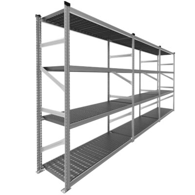 Regał z plastikowymi półkami