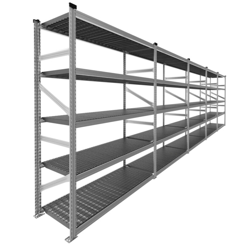 Regał techniczny z plastikowymi półkami