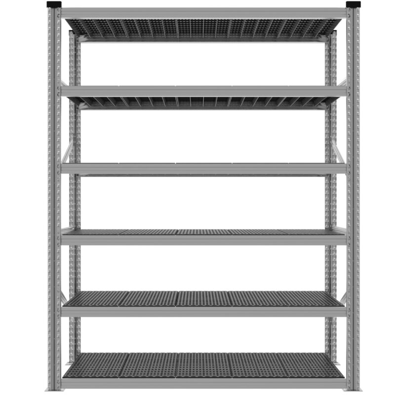 Regał magazynowy z półkami z plastiku