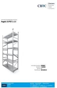 Instrukcja montażu regałów w systemie SUPER 1-2-3