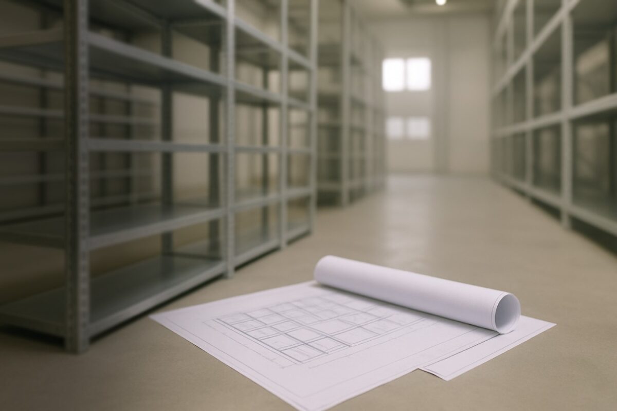 Projekt zabudowy magazynowej